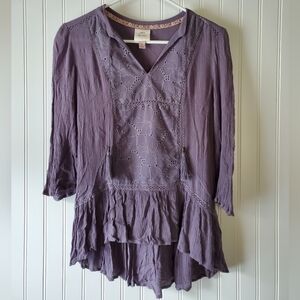 Knox Rose Boho Shirt Women's Sz S